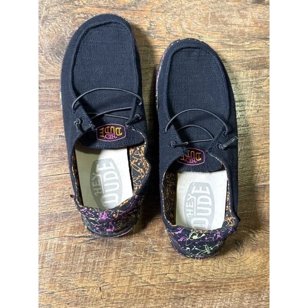 Hey Dude Wendy Glow Youth Size 5 Women’s Size 6 Neon